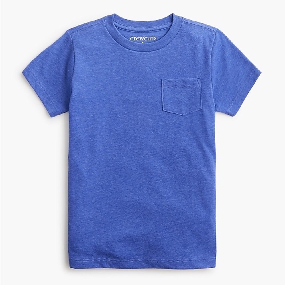 Crewcuts Blue Short Sleeve Blue Pocket Tee